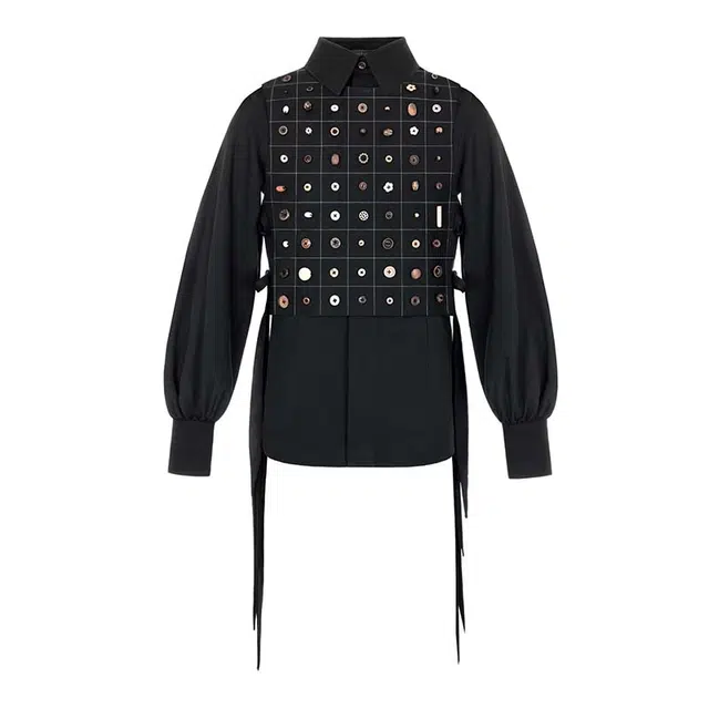 VALLEYOUTH Vintage Button Vest Set