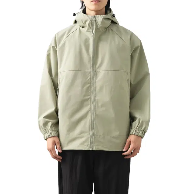 杜克恩  三防连帽运动机能户外登山服美式复古山系宽松潮牌工装  防水防风冲锋衣 男女同款