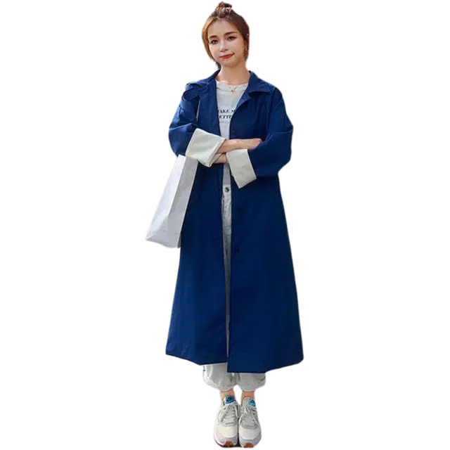 纤丝鸟 气质清新优雅百搭长袖大衣 女款