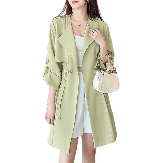 纤丝鸟 休闲优雅设计感百搭舒适显瘦时尚高端气质大衣 女款