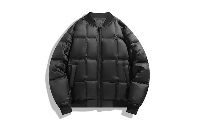 木林森 简约纯色时尚潮流棒球领御寒聚热锁温防风防小雨户外休闲露营百搭棉服外套 男女同款