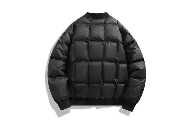 木林森 简约纯色时尚潮流棒球领御寒聚热锁温防风防小雨户外休闲露营百搭棉服外套 男女同款