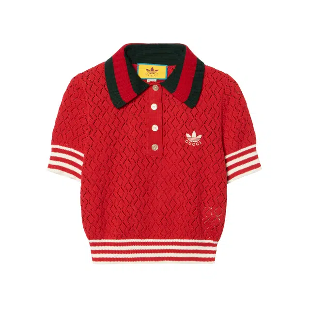 GUCCI x adidas Originals SS22 Polo Red
