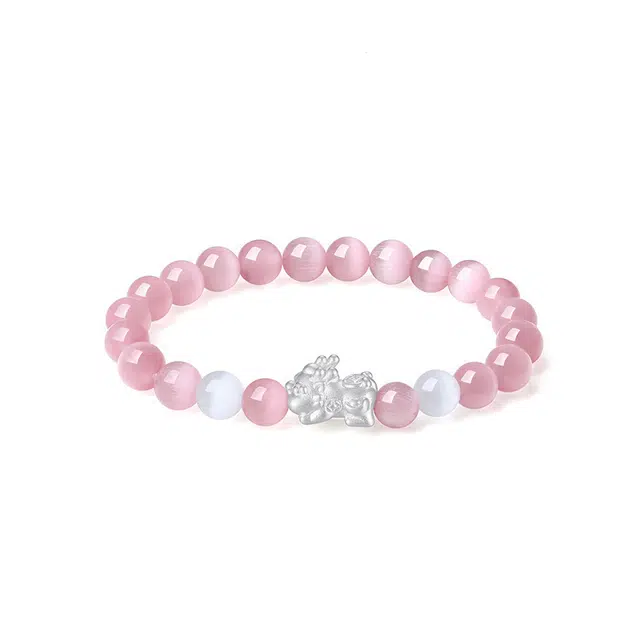 周百福 新中式八方来财 #好运天然 琉璃 玉石手串 男女同款情侣款