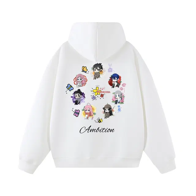 一人之下 美式潮流品牌简约经典显瘦休闲宽松时尚百搭户外复古设计高级感情侣款街头风抽绳潮牌高街运动风日常通勤套头连帽卫衣 男女同款