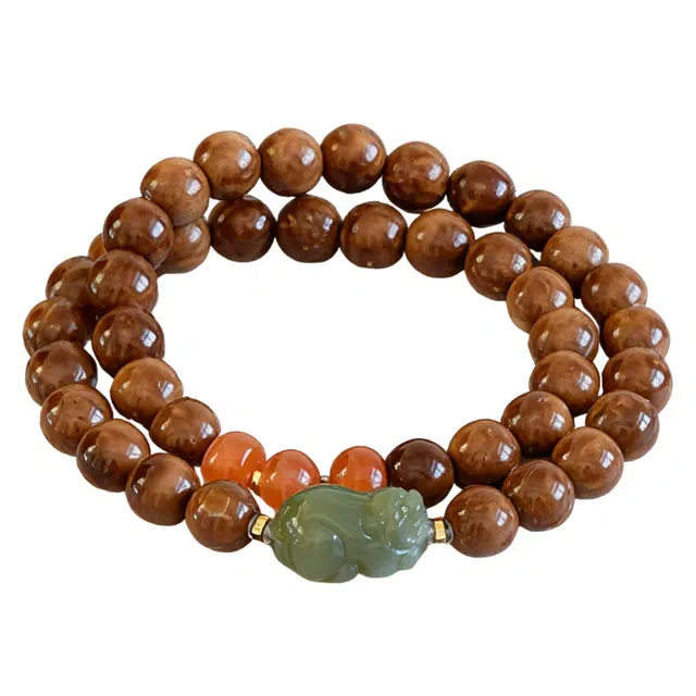 仙园韵 复古雅致招财如意时尚设计小众高级感文玩盘串新中式平静心灵吉祥 库克 菩提类珠串 女款