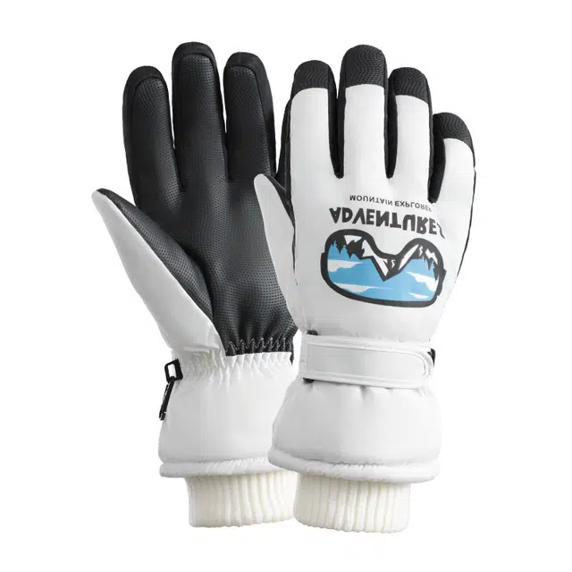 南极人 滑雪冬季登山雪山骑行防风防寒加绒厚保暖防滑东北零下御寒触屏防泼水防冻 加厚 运动手套 男款