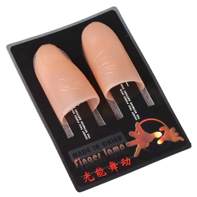 亿嘉爱 光能舞动 一对手指灯 发光拇指 魔术道具