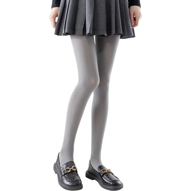 妮轻 高弹哑光天鹅绒纯色简约打底裤 女款