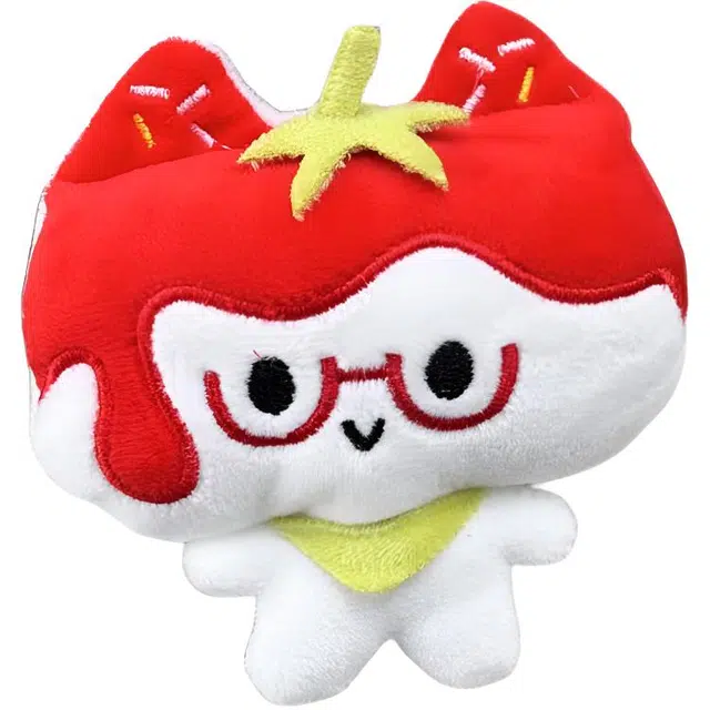 Jiaochong Diary Strawberry Cat Keychain