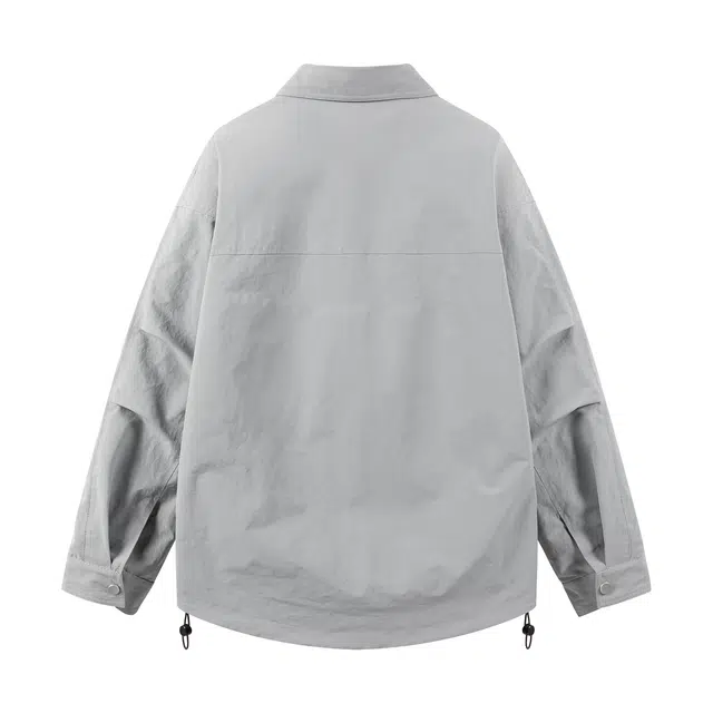 领航骆驼  美式潮牌高街复古工装拼接设计感时尚百搭宽松情侣春秋潮流外套长袖翻领  夹克  男女同款