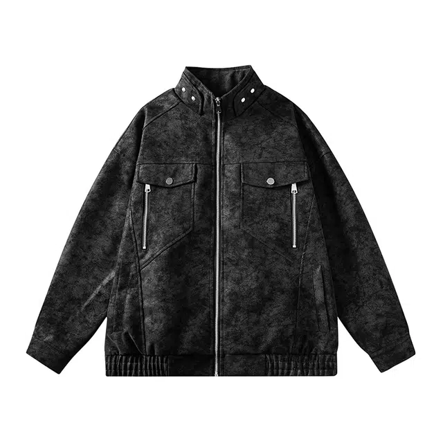 海尔斯 时尚休闲百搭潮流立领夹克外套 男女同款