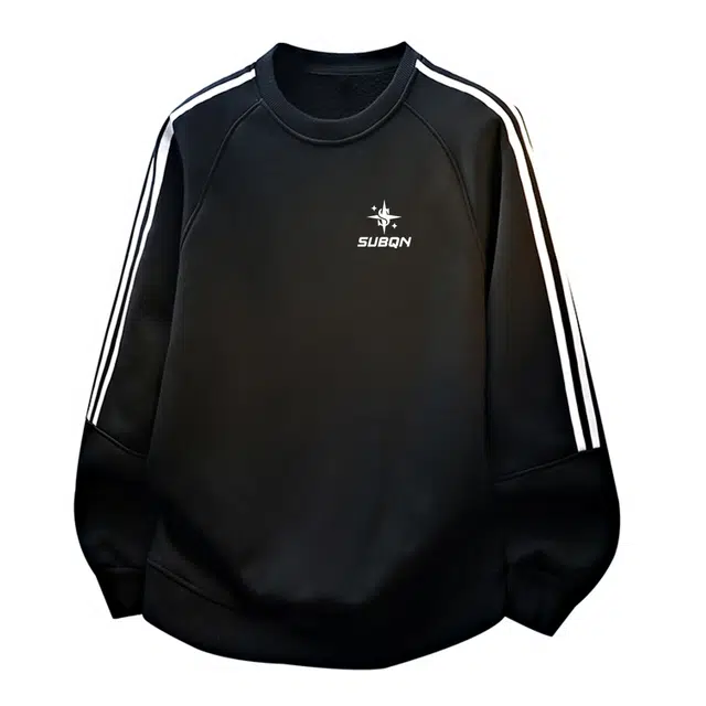 苏北青年 美式复古高街品牌字母印花舒适休闲基础款无性别主义百搭运动风宽松有型套头圆领长袖卫衣 男女同款