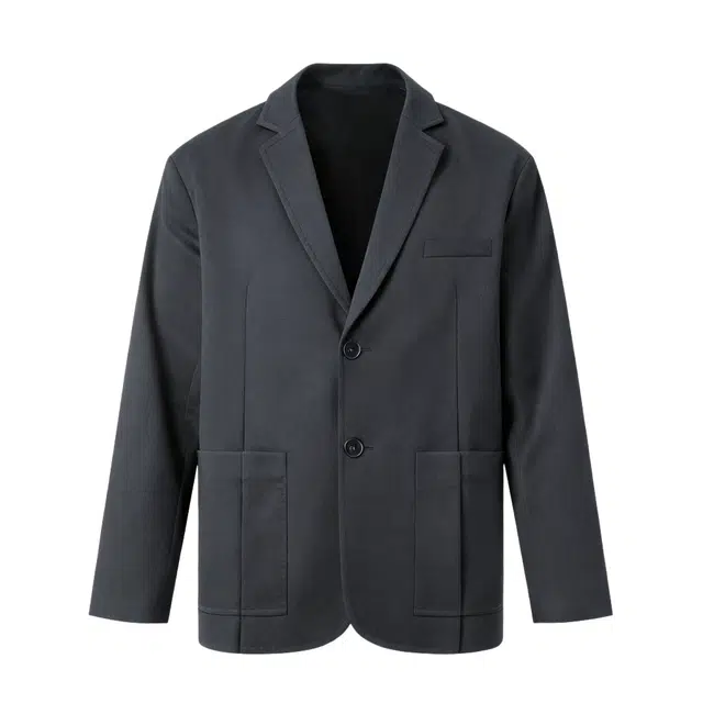 古先森 秋季 萨尔维街都市精英轻熟气质平驳领绅士西装外套 宽松松弛感老钱风休闲夹克 男款