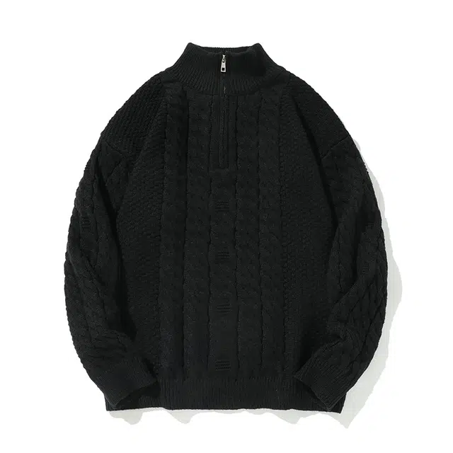 棉基因 清新森系肌理感麻花老钱风毛线衣厚实内搭休闲运动氛围感职场通勤极简风女装高街美式亲肤打底衣松弛感青少年学院风毛衣 男女同款