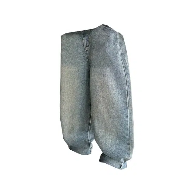 吉姆沃克牛仔裤 男童裤子中大童男孩刺绣儿童春秋款柔软休闲长裤帅气潮