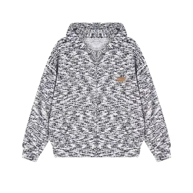 望莱仕 彩虹针织衫外套女春秋宽松慵懒风美式复古设计感小众甜美开衫卫衣 女款