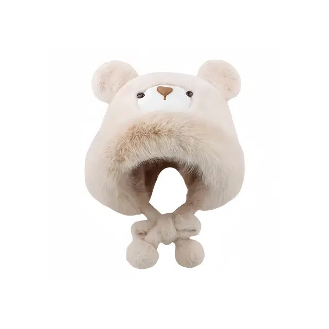 恩僾德 卡通可爱加厚保暖 聚酯纤维 绒线帽 男女同款情侣款