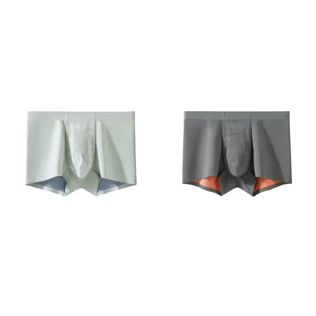 皇室品轩 双面莫代尔无痕士透气短平秋冬平角内裤 男款