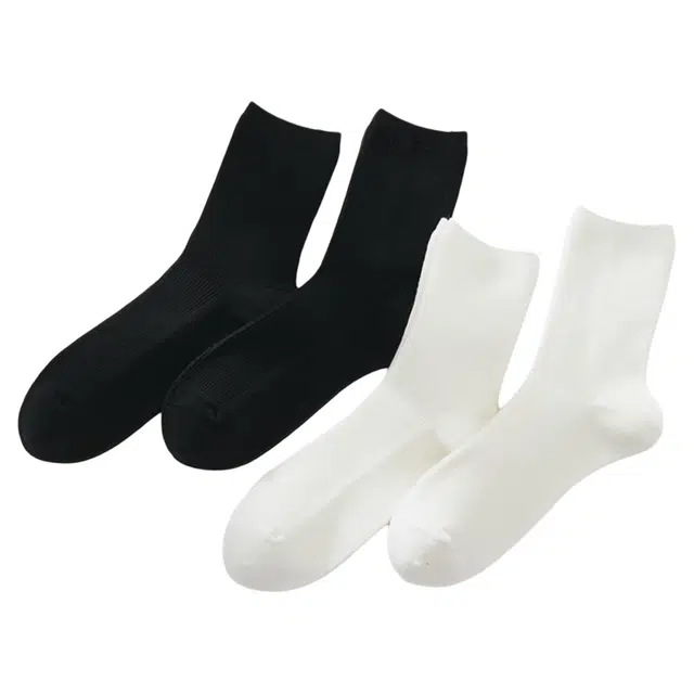 潞优野 轻奢抗菌防臭羊毛运动百搭纯色秋冬季保暖吸汗舒适袜子中筒袜 女款