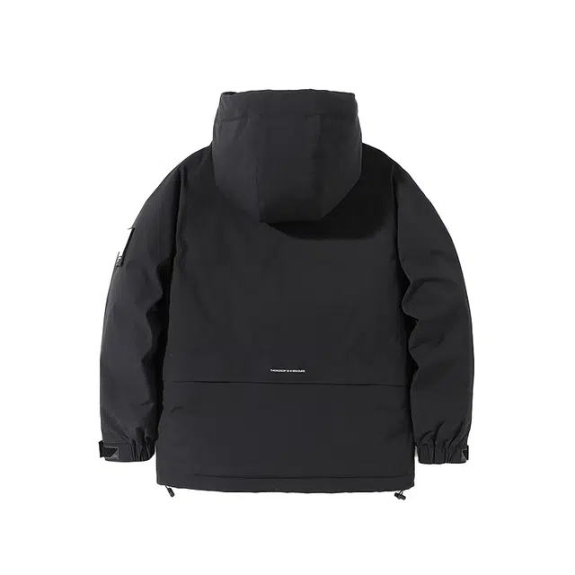 希越 户外山系连帽工装宽松大码外套羽绒服 男款