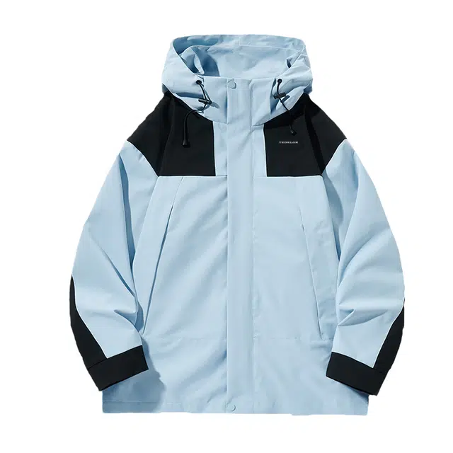 太子龍 港风潮流宽松户外外套冲锋单衣休闲防水防风可拆卸帽夹克 男女同款