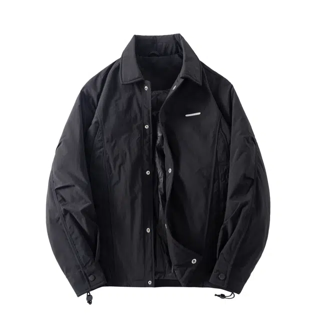 希越 休闲翻领宽松廓形设计秋冬保暖时尚通勤外套羽绒服 男款