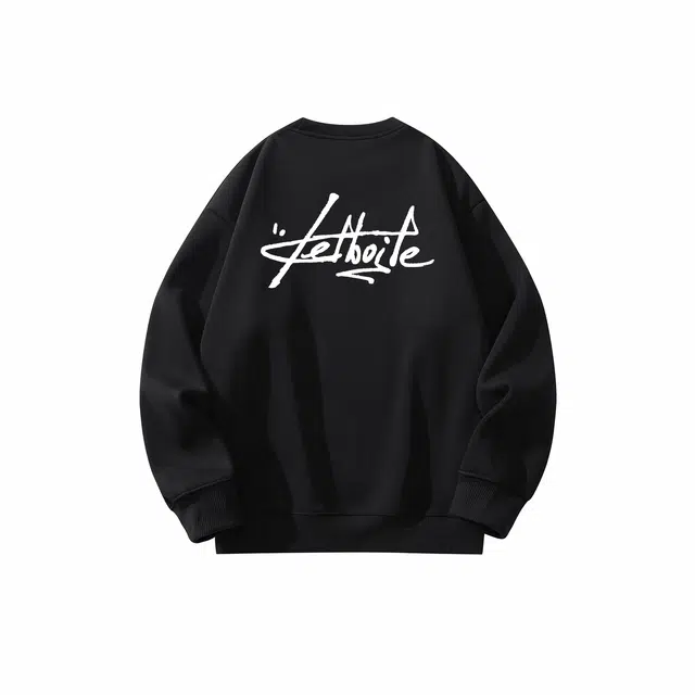 法文箱子 美式高街印花圆领宽松百搭基础款运动休闲长袖卫衣 男女同款