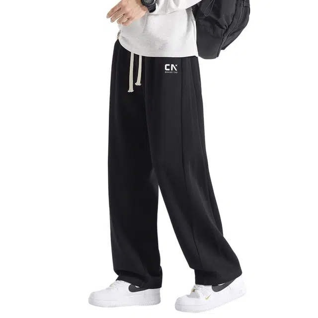 中国航天 美式复古纯色基础款宽松直筒美拉德风灯芯绒垂感高街四季可穿学院风通勤百搭休闲裤 男女同款