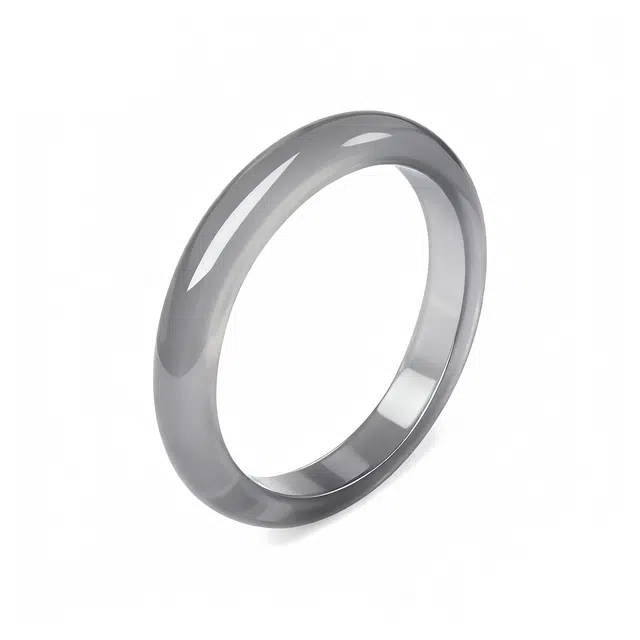 眰恦 烟灰  温润水亮  沉稳大气 小众个性 百搭清冷感 新中式古风玉镯#好运天然 玉髓 手镯 女款