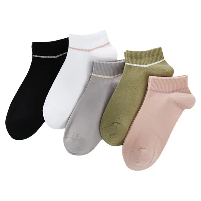 潞优野 高级感抗菌防臭吸汗透气新疆长绒棉浅口不掉跟运动百搭低帮短筒袜子秋冬季短袜 女款