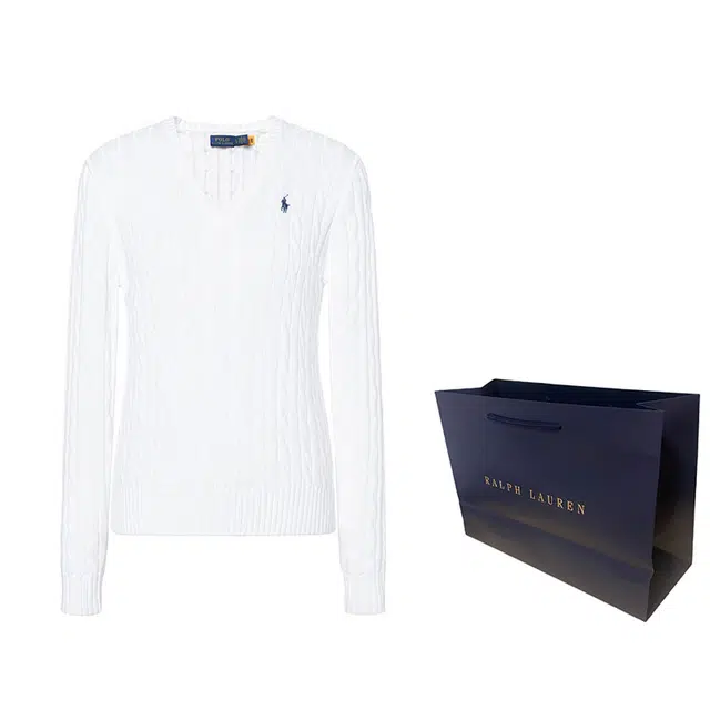 Polo Ralph Lauren Cable-Knit V-Neck Sweater