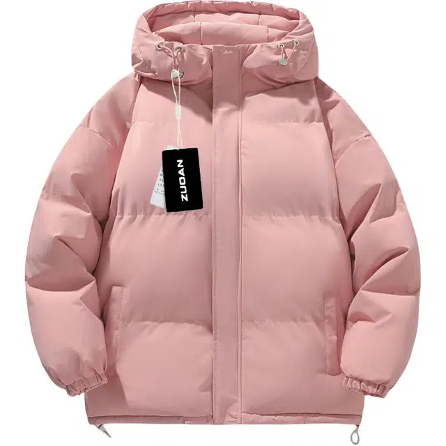 左岸 美式高街连帽面包服大码宽松装棉衣男立领加厚保暖防寒防水外套简约休闲百搭学院港风潮牌棉服 男女同款