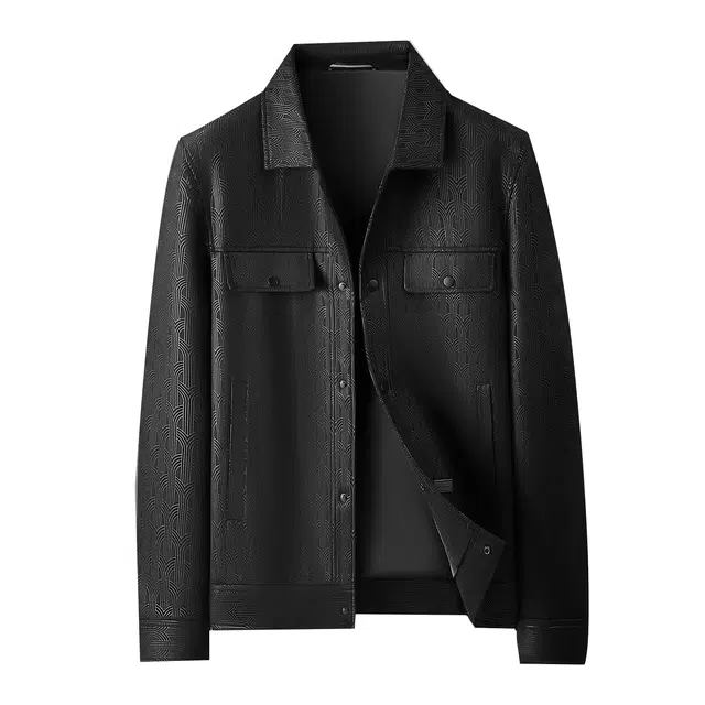 百胜狐 大码男装秋季休闲宽松翻领工装外套男夹克 男款