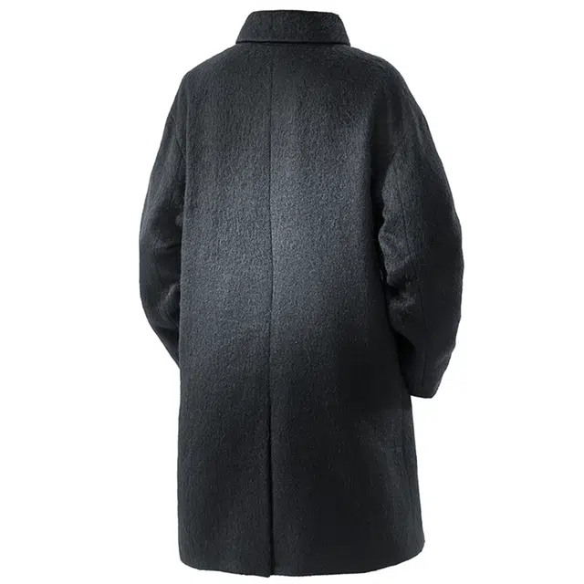 普鲁士多特蒙德 潮牌春秋冬季中长款美拉德慵懒风外套可拆卸胸针设计男潮韩版西装领呢子上衣休闲青年英伦高级感毛呢大衣 男女同款