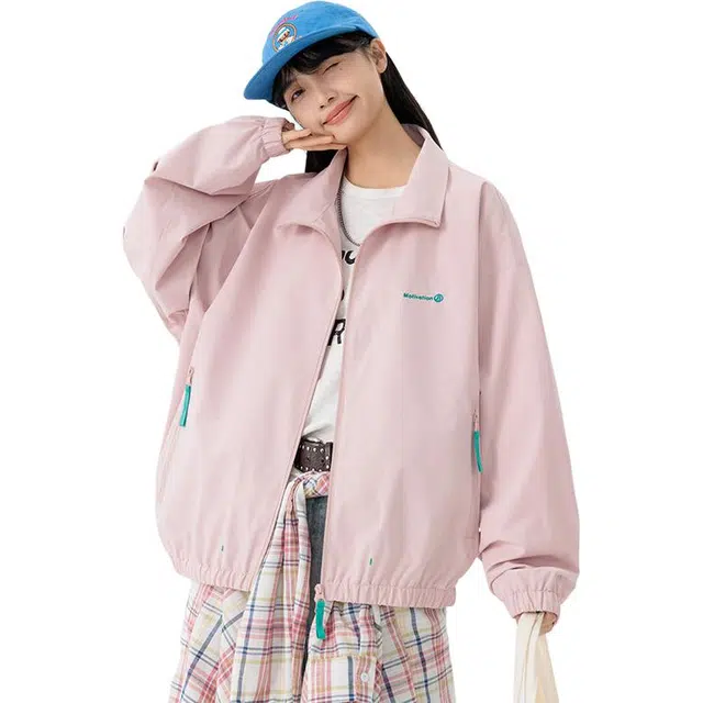 拓菲 情侣装春秋季户外防风防水连帽冲锋衣运动登山棒球服外套夹克 男女同款