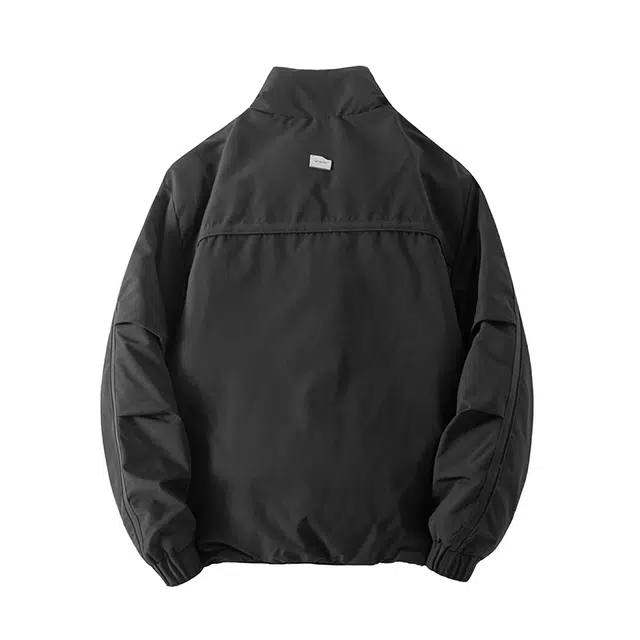 希越 夹克秋冬季长袖工装立领日系宽松潮流羽绒服 男款