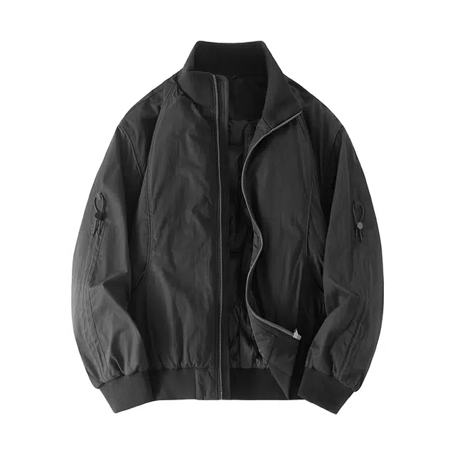 希越 男士潮流立领宽松夹克时尚休闲百搭棒球领外套羽绒服  男款