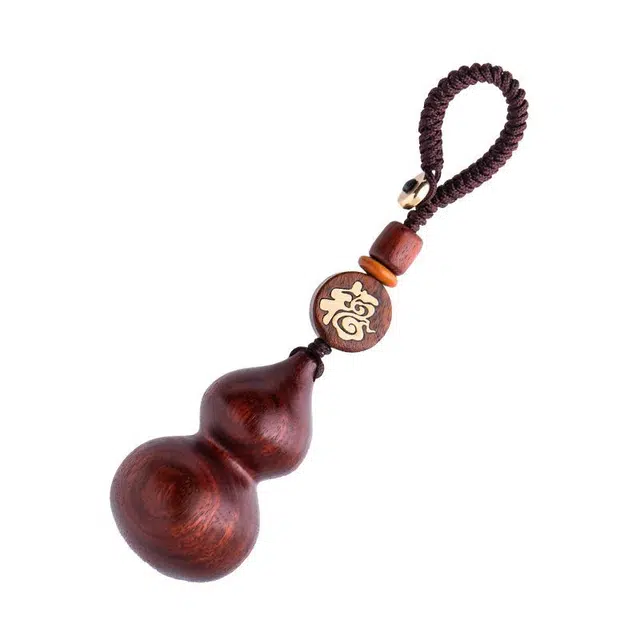 聆听花开 平安如意 个性创意 福禄双全小众高级感复古国潮中国风 树脂 钥匙扣 男女同款情侣款