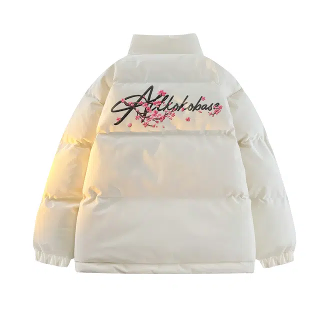 KOKO BASE Classic Embroidered Sakura Puffer Jacket