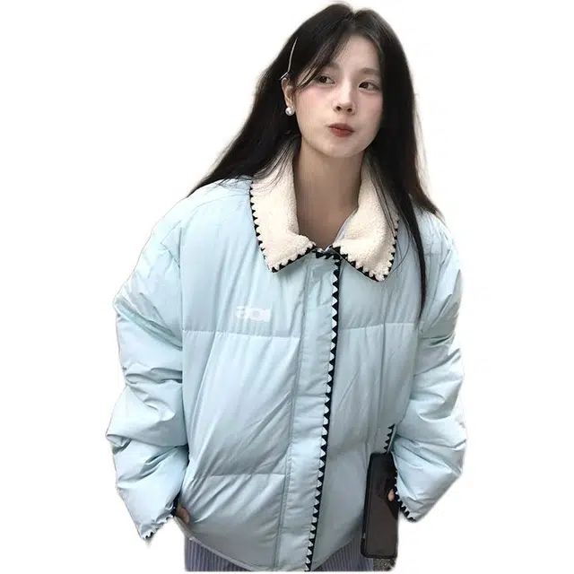 思蓓儿 日系学生设计感小众棉袄小个子韩系外套棉服 女款