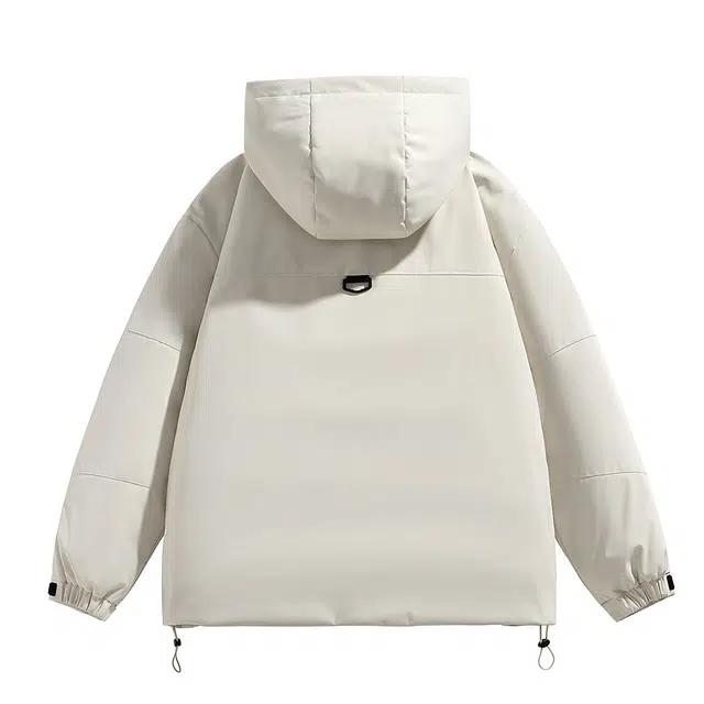 领航骆驼 时尚街头日常通勤百搭保暖简约纯色字母印花图案基础款亲肤舒适多口袋连帽羽绒服 男女同款