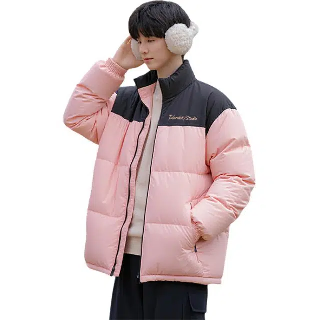 图兰朵 美式复古潮流百搭立领宽松舒适加厚保暖面包外套棉服 男女同款