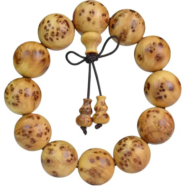 得笙陌 精品瘤疤雀眼老料高油性收藏品文玩佛珠 崖柏 木作手串 男女同款情侣款