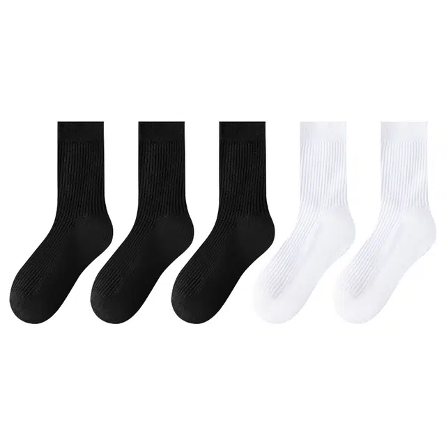 莫代尔 柔软亲肤防臭舒适吸汗透气运动袜高弹不勒脚吸湿速干宽松不紧绷休闲袜纯色简约户外耐磨时尚百搭中筒袜 男女同款