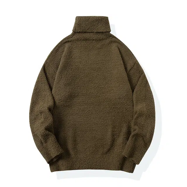 棉基因 水貂毛亲肤毛线衣清新森系肌理感厚实内搭休闲运动氛围感职场通勤极简风女装高街美式打底衣松弛感青少年学院风毛衣 男女同款