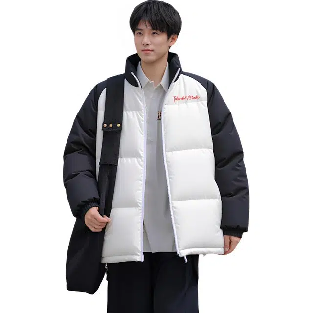 图兰朵 美式复古潮牌立领加厚保暖舒适宽松潮流百搭高级感面包服外套棉服 男女同款