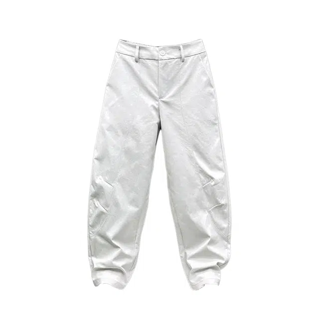 素杭 设计感简约纯色基础百搭直筒长裤潮流宽松日系西裤休闲裤 男女同款