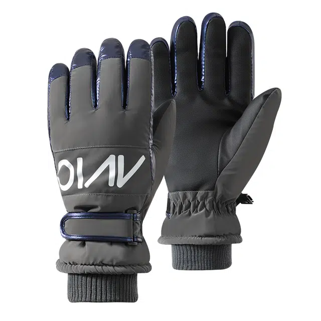 俞兆林 冬季防寒保暖登山雪山滑雪装备户外骑行加绒厚可触屏东北零下御寒防风防冻手 加厚 运动手套 男款