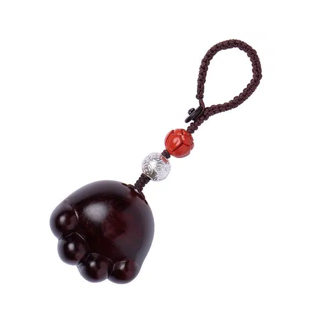 聆听花开 平安可爱 卡通软萌中国风复古吉祥吊坠国潮个性小众高级感精致招财纳福 树脂 钥匙扣 女款